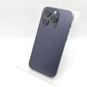 【中古】Apple docomo 【SIMフリー】 iPhone 14 Pro 256GB ディープパープル MQ1E3J/A【中野】保証期間１ヶ月【ランクB】