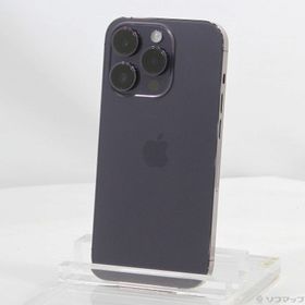 (中古)Apple iPhone14 Pro 256GB ディープパープル MQ1E3J/A SIMフリー(371-ud)
