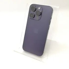 【中古】Apple 国内版 【SIMフリー】 iPhone 14 Pro 256GB ディープパープル MQ1E3J/A【秋葉4号】保証期間１ヶ月【ランクC】