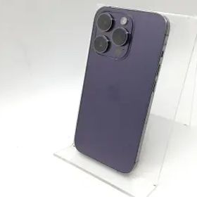 【中古】Apple 国内版 【SIMフリー】 iPhone 14 Pro 256GB ディープパープル MQ1E3J/A【宇田川】保証期間１ヶ月【ランクC】