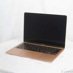 (中古)Apple MacBook Air 13.3-inch Late-2020 MGND3J/A Apple M1 8コアCPU_7コアGPU 8GB SSD256GB ゴールド (26.3 Tahoe)(269-ud)