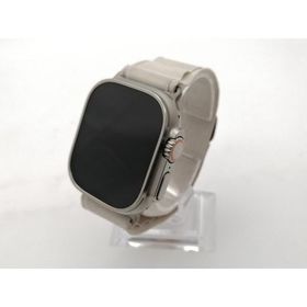 【中古】Apple Apple Watch Ultra 49mm Cellular チタニウムケース/スターライトアルパインループ M MQFR3J/A【大須2】保証期間１ヶ月【ランクB】