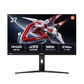 【中古】Xiaomi Mini LED ゲーミングモニター G Pro 27i 27インチ 1152ゾーンMini LED Fast IPS 1msGTG高速応答 180Hz ピーク輝度1000nit 2560x1440 2K F