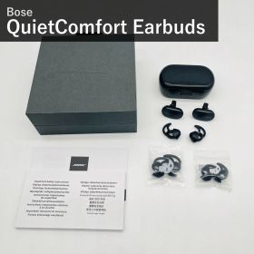 Bose ボーズ QuietComfort Earbuds QC Earbuds BLK トリプルブラック 完全ワイヤレスイヤホン Bluetooth 5.1 ノイズキャンセリング マイク付 IPX4防滴 タッチ操作 Qi ワイヤレス充電対応 国内正規品