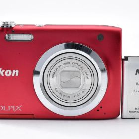 ★ニコン Nikon COOLPIX A100 レッド コンパクトデジカメ★ #1059A
