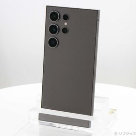 (中古)SAMSUNG Galaxy S24 Ultra 512GB チタニウムブラック SM-S928QZKFSJP SIMフリー(344-ud)