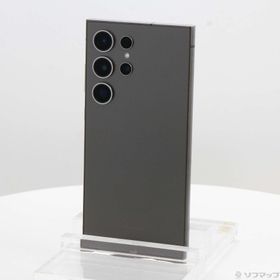 (中古)SAMSUNG Galaxy S24 Ultra 256GB チタニウムブラック SM-S928QZKESJP SIMフリー(352-ud)