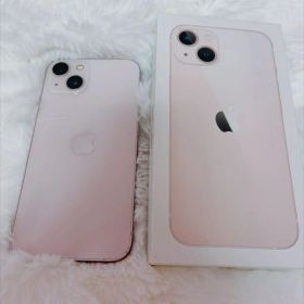 【バッテリー交換済‼️】iPhone 13 128GB ピンク 背面割れあり