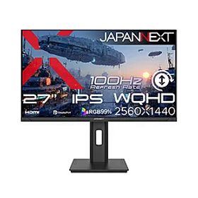 JAPANNEXT PCモニター JN-IPS27Q3-HSP ［27型 /WQHD(2560×1440） /ワイド /100Hz］ JNIPS27Q3HSP 【864】