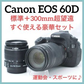 Canon EOS 60D Wレンズ 運動会も旅行も満喫 安心セット バック付き