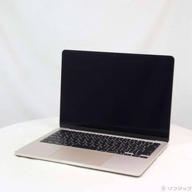 〔中古〕Apple(アップル) MacBook Air 13.6-inch Early-2025 MW103J／A Apple M4 10コアCPU_10コアGPU 16GB SSD512GB スターライト 〔26.3 Tahoe〕〔262-ud〕