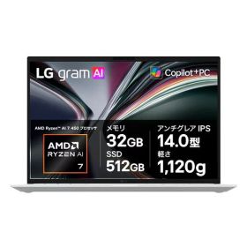 LG gram 14 AMD RyzenTM AI 7 450 32GB/512GB Copilot+ PC 14Z95U-GU86J