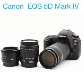 Canon EOS 5D Mark IV標準&望遠&単焦点トリプルレンズセット