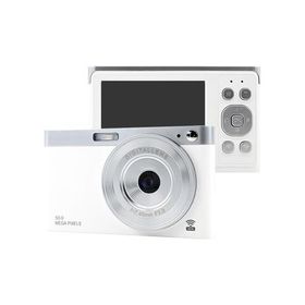 【長期保証付】KEIYO ケイヨー AN-DC003WH スノーホワイト スマホと繋がる!WiFiレトロデジタルカメラ 800万画素 ANDC003WH