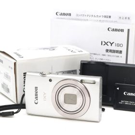 AA- (極上品) Canon キヤノン IXY 180 シルバー 初期不良返品対応 99-99