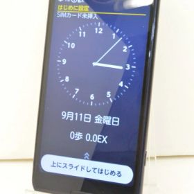 白ロム docomo SIMフリー FCNT らくらくスマートフォン 64GB Android11 ネイビー F-52B 初期化済 【m034138】【中古】【K20260911】
