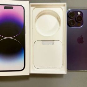 Apple iPhone 14 Pro 本体 ディープパープル 箱付き