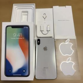 【箱有】iPhone X 256GB Silver バッテリー89%