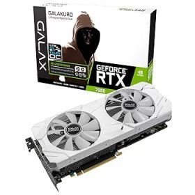 【中古】【未使用】玄人志向 NVIDIA GeForce RTX 2080 搭載 グラフィックボード 8GB GALAKUROモデル GK-RTX2080-E8GB/WHITE2