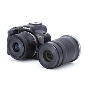 【中古】[美品] Canon ミラーレスカメラ EOS R50 ダブルズームキット ブラック _GP00020640