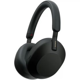 【送料無料】SONY(VAIO) WH-1000XM5/B ワイヤレスノイズキャンセリングステレオヘッドセット ブラック（ヘッドバンドスタイル）【在庫目安:僅少】