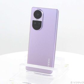 (中古)OPPO OPPO Reno10 Pro 5G 256GB グロッシーパープル A302OP Softbank SIMフリー(258-ud)