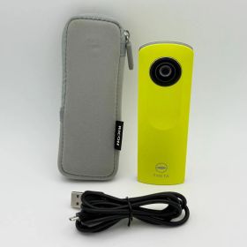 【美品】RICOH THETA m15 イエロー リコー シータ 360度カメラ