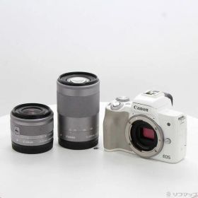 ソフマップ 〔中古品〕 EOS Kiss M ホワイト ダブルズームキット【262】