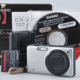 【中古】CASIO カシオ HIGH SPEED EXILIM EX-ZR10 シルバー コンパクトデジタルカメラ 元箱付き