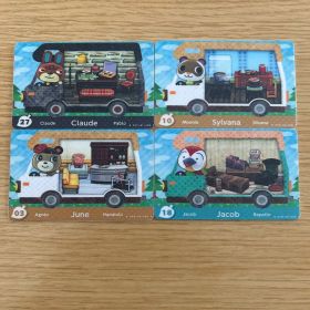 どうぶつの森 amiiboカード 4枚セット キャンピングカー