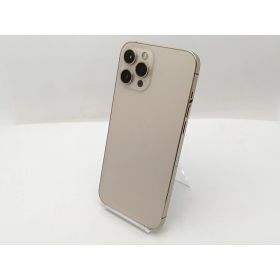 【中古】Apple au 【SIMロック解除済み】 iPhone 12 Pro Max 128GB ゴールド MGCW3J/A【新宿2】保証期間1ヶ月【ランクB】