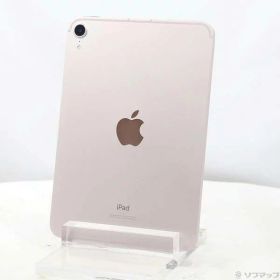 【中古】Apple(アップル) iPad mini 第6世代 64GB ピンク MLX43J／A docomoロック解除SIMフリー 【377-ud】