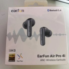 【新品未開封】EarFun Air Pro 4i TW230 ワイヤレスイヤホン ハイブリッドANC 50dB LDAC ハイレゾ 6マイク通話 最大40時間 ワイヤレス充電 IP55 ブラック