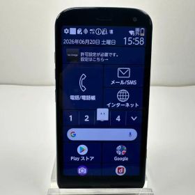 美品 NTT docomo らくらくスマートフォン F-52B ネイビー
