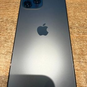 【中古美品】iPhone12ProMax 256GB パシフィックブルー SIMフリー MGD23J/A A526