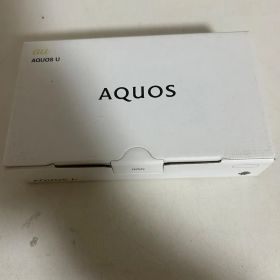 未使用品 au AQUOS U SHARP SHV35SKA シルキーホワイト