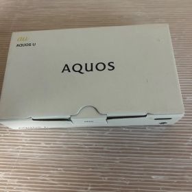 未使用品 au AQUOS U SHARP SHV37SWA プラチナムホワイト
