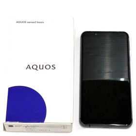 26S8-021 AQUOS sense3 basic SHV48 黒 通電〇