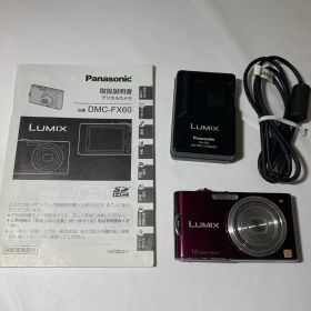 3449 Panasonic LUMIX DMC-FX60 パープル ジャンク品 デジカメ【ネ】