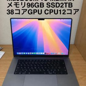 MacBookPro M2MAX 16インチ 96GBメモリ SSD2TB