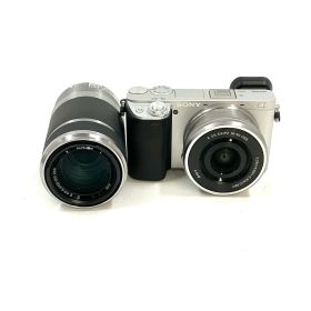【全額返金保証】【最速発送】Sony デジタル一眼 α6400 ILCE-6400 ダブルズームレンズキット シルバー 美品 動作確認済