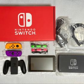 【美品】【充電グリップ付】Nintendo Switch 本体 バッテリー強化版