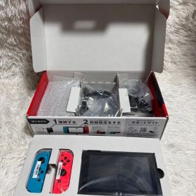 【バッテリー強化版】 Nintendo Switch 本体 ネオンレッド ブルー