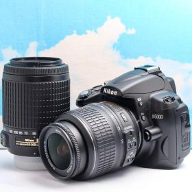 スマホ転送⭐️ニコン Nikon D5000⭐️誰でも簡単操作⭐️ダブルレンズ