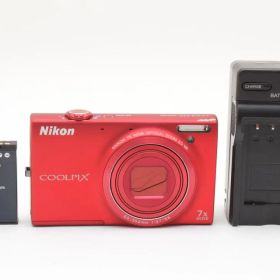 ニコン COOLPIX S6100 コンパクトデジタルカメラ レッド Nikon