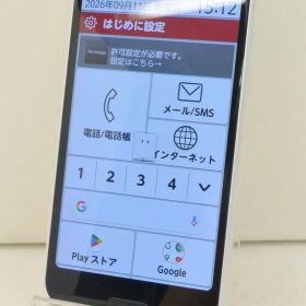 白ロム docomo SIMフリー FCNT らくらくスマートフォン 64GB Android11 ホワイト F-52B 初期化済 【m034141】【中古】【K20260911】
