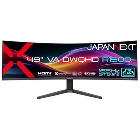 JAPANNEXT｜ジャパンネクスト 液晶ディスプレイ(49型/ 曲面型/ VA/ DWQHD 5120×1440/ 165Hz/ 1ms) JN-49V165DQ-HSC9-L 返品種別A
