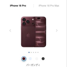 iPhone 18 Pro バーガンディ 512GB本体