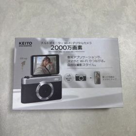 KEIYO チルト式モニターWi-Fiデジタルカメラ AN-DC006(BK)