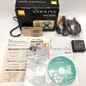 〇Nikon COOLPIX S6300 ニコン ゴールド デジタルカメラ